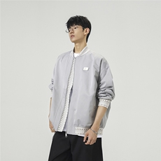 定制螺纹字母刺绣无影墙模特夹克男:100%聚酯纤维JK77944P85控138，男装夹克，星座226-1