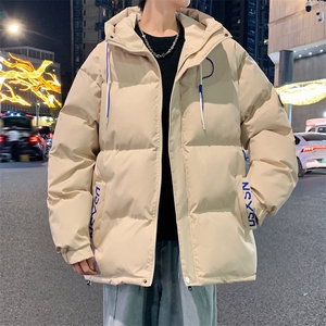 工装情侣棉服男新款棉衣加厚大码秋冬季棉袄子外套宽松连帽MY844图片