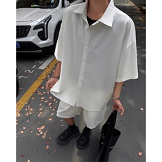 2026夏季新款5XZ1013-TP30不情侣休闲运动套装短袖衬衫短裤，男装牛仔裤，电商A102