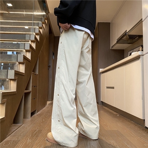 抖音品质秋季新款机能户外排扣宽松冲锋裤B315-K839-特p35控68图片