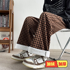 黑棕格加绒款