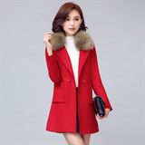 修身2020年冬季纯色简约翻领韩版气质百搭毛呢外套，女装毛呢外套，众宇琦