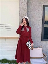 秋装连衣裙，女装连衣裙，茶玛