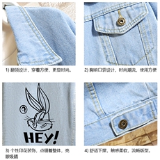 牛仔夹克男大码牛仔外套男茄克NJ77179-P60加绒款-P75，男装夹克，电商A040A