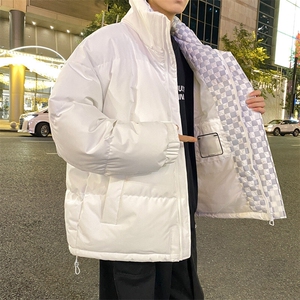 抖音得物品质深度库存三防面料假两件格子棉衣外套棉服66650特P85图片