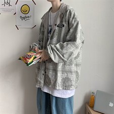 秋冬两面穿外套男宽松百搭韩版ins港风帅气加棉加厚夹克SY46-p70，男装夹克，星座1008-2
