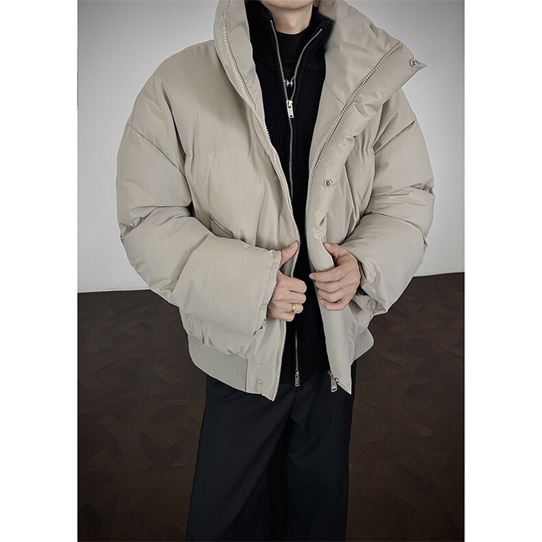 冬季clean纯色棉服潮流中性加厚短款棉衣HZ8816-特P68不议价,男装棉衣,星座610B-1