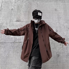 春秋外套男潮牌宽松ins高街hiphop休闲夹克韩版潮流上衣，男装夹克，星座716-3