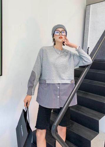 拼接衬衫，女装衬衫，雪蘭桐