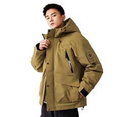 2024新标80羽绒服重磅连帽保暖潮外套A436-972-P225控价298，男装羽绒服，电商A436