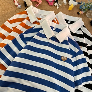 703-T311-P45 夏季纯棉条纹Polo衫T恤图片