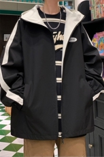 JK9012/P70春装新款两面服中性风夹克男防水冲锋衣宽松外套两面穿，男装夹克，电商A141