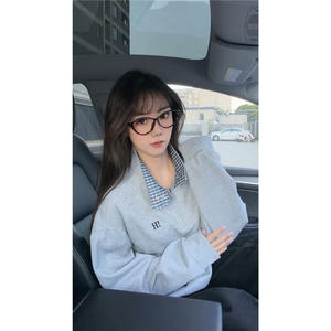 秋冬男士美式半拉链立领运动卫衣男女潮牌秋季情侣外套Polo衫p55图片