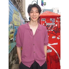 网图有货美式复古老钱风针织polo衫短袖T恤男女情侣上衣A603-P45，男装Polo衫，星座1505