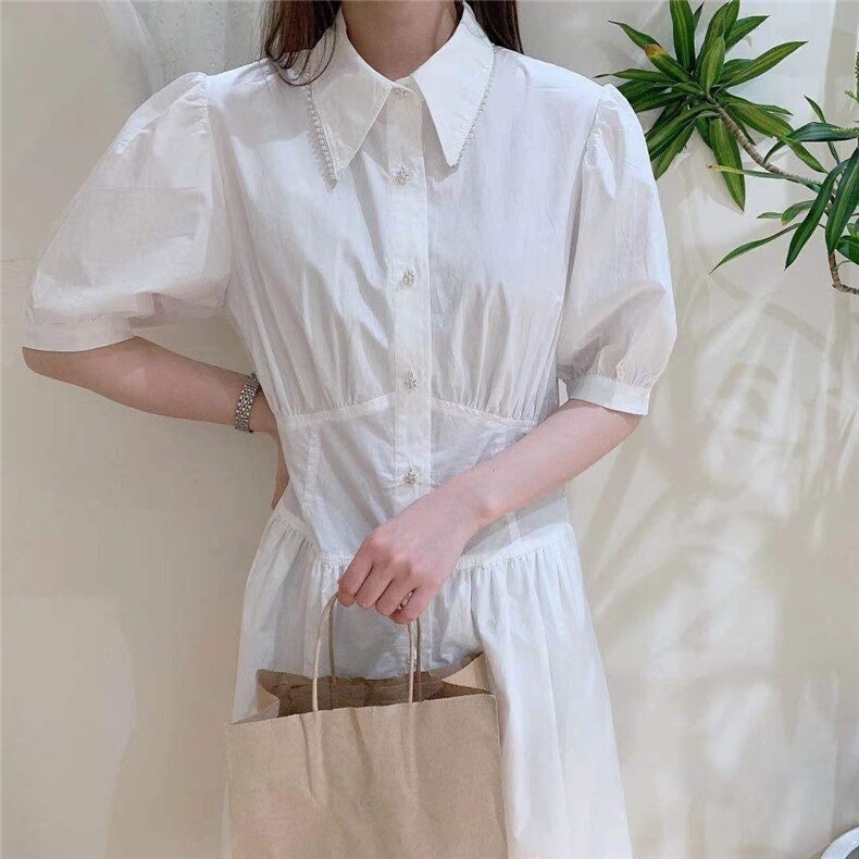 衬衫重工连衣裙，女装衬衫，ZMZF