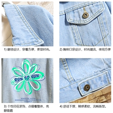 牛仔夹克男大码牛仔外套男茄克NJ77170-P60加绒款-P75，男装夹克，电商A040A