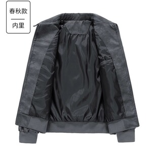 PU皮夹克男士春秋季美式潮牌复古潮流翻领皮衣外套LS0101 P63图片
