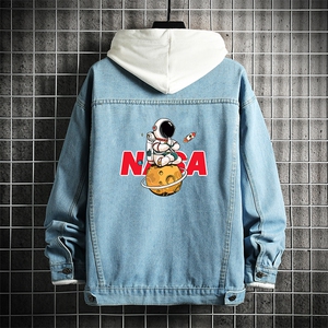 牛仔夹克男大码牛仔外套男茄克 NJ77289-P60图片