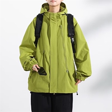 学生新款冲锋夹克外套男夹克大码宽松休闲连帽初秋薄上衣8008/P58，男装夹克，星座506