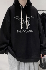纯棉连帽卫衣男大码运动帽衫宽松薄WY2302-P35加绒款-P40，男装卫衣，电商A040