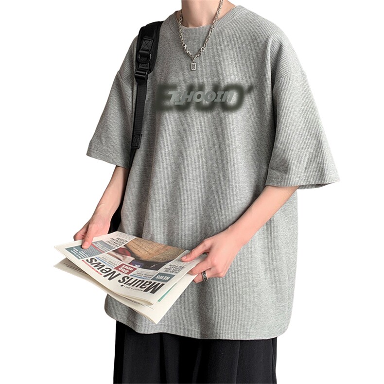 华夫格！港风华夫格短袖T恤男士半袖男五分袖体恤衫男HT120-P25,男装T恤,电商B367