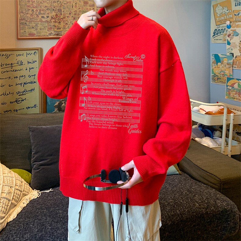 8XL高领毛衣男大码胖子堆堆领打底羊毛衫GM45428-P45加绒款-P65,男装T恤,电商A040