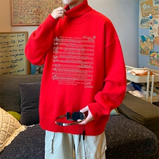 8XL高领毛衣男大码胖子堆堆领打底羊毛衫GM45428-P45加绒款-P65，男装T恤，电商A040