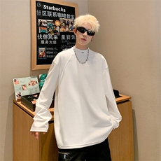 T恤男士韩版潮流长袖宽松百搭2025春季新款ins宽松卫衣ST501-P39，男装T恤，星座412-3