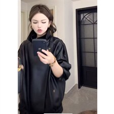 现货网络截图（伯明翰黑武士）定制版高级感皮外套JK78095特P118，女装短外套，星座226-2