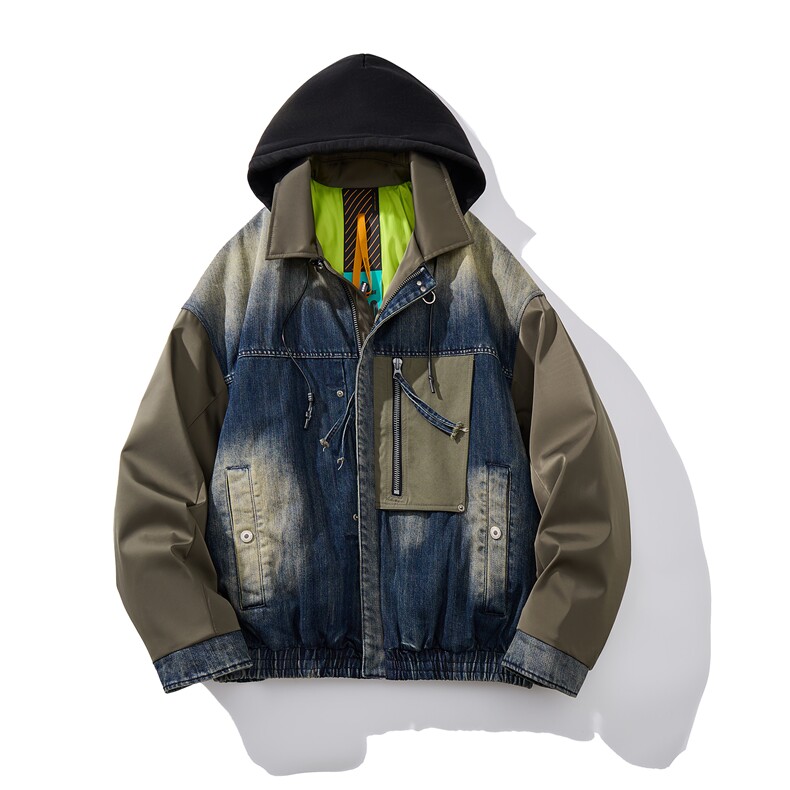 男士短款连帽羽绒服D213-253219-P510，男装羽绒服，电商D213