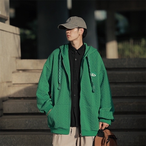 citboy街拍秋冬大麻花开衫连帽高品质卫衣夹克外套WK221-P60控88图片
