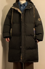 冬季新款韩版中长宽宽松大码加厚棉衣外套XZ102B-1-M6652P145，男装棉衣，星座102B-1