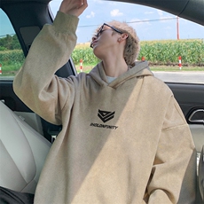 XZ301B-JB2002-P68秋装新款重磅水洗复古松连帽卫衣，男装卫衣，星座301B