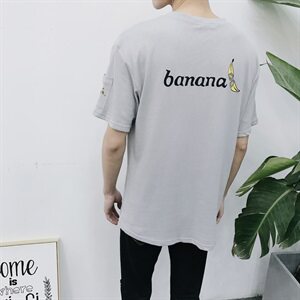 2021夏季休闲棉T banana印花短袖T恤703-T115图片