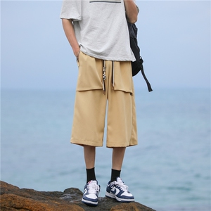 夏季百搭休闲裤七分裤简约潮流男裤风裤子A061-ED50072-p35图片