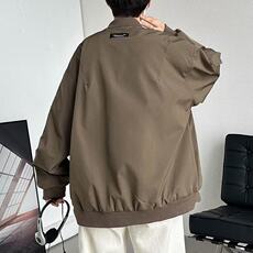 美式飞行员夹克男春秋复古街头百搭外套潮牌宽松棒球服JL266-p63，男装夹克，星座1008