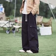 抖音品质高街美式抽绳大口袋宽松工装裤B315-K25300-特p45控88，男装休闲裤，电商B315