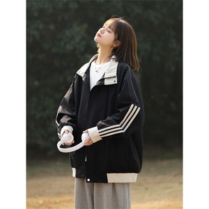 春季新款美式山系休闲纯色冲锋衣情侣夹克外套904-JK7801-特P70图片