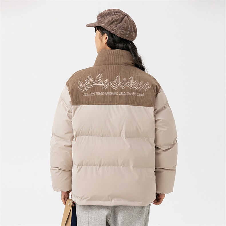 2026冬季新款男日系潮牌拼色宽松休闲棉服加厚外套MY378-F146,男装棉衣,电商A101（原外27）