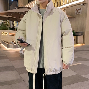 现货冬季美式休闲加厚雪山外套夹克立领纯色三防户外工装棉服图片