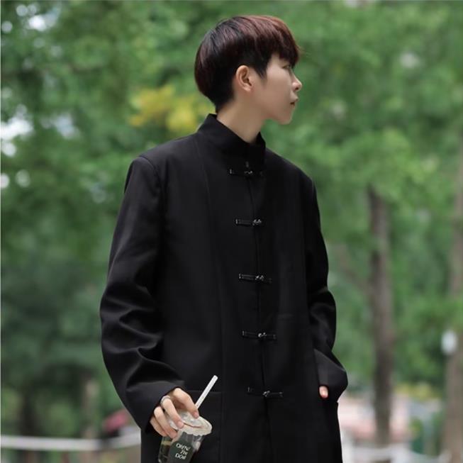 dk制服新中式立领民中山装风班服复古小众西服外套JW1158,男装夹克,星座1116A-1（原606A）