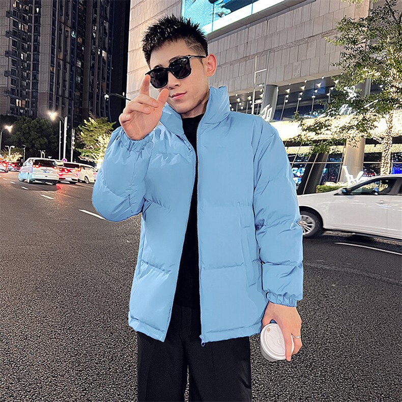 二开光版精神小伙棉衣男棉服潮加厚棉袄A266-P03-P30特批黑色P35,男装棉衣,电商A266