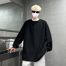 亨利领长袖T恤男XH84-特p20，男装T恤，电商B367