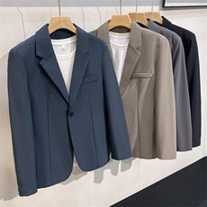 2025新款四季通用基础款西装套装休闲西服套装TZ89P105，男装西服，星座1108