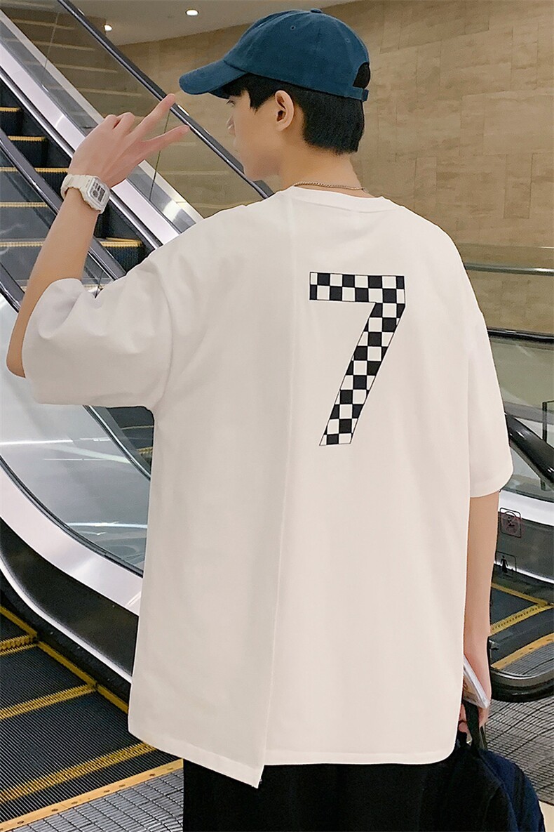 夏季新品港风立体纯棉半袖男女时尚印花短袖T恤1611-P38控价58,男装T恤,电商A441-1