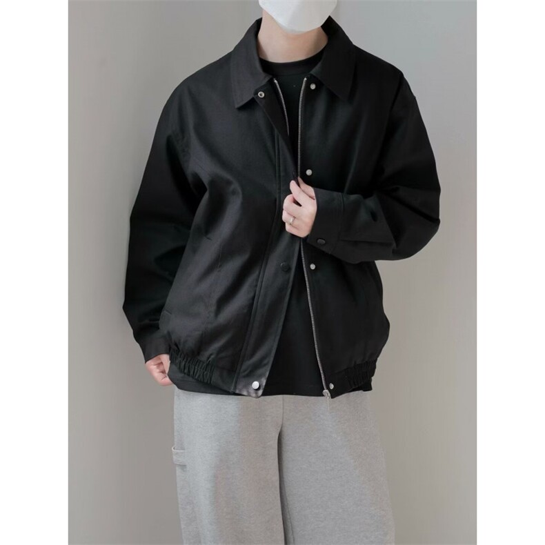秋日系复古翻领立裁通勤短款百搭少年感全棉衣夹克外套HH780P65,男装棉衣,星座1013-5