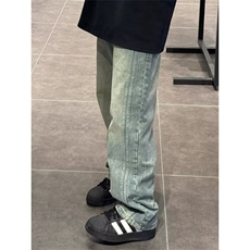 【网图现货】美式复古宽松直筒休闲牛仔长裤7289/P48，男装休闲裤，星座205-3