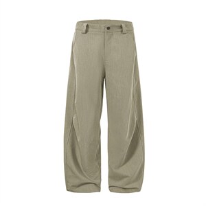 春夏美式高街褶皱休闲裤男女西裤直筒垂感裤子潮牌百搭阔腿长裤子，男装西裤，电商A443