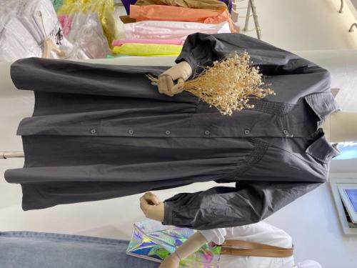 秋季韩版抽皱连衣裙，女装连衣裙，魅力布梵