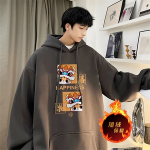 龙年卫衣 冬季美式加绒加厚卫衣外套DL1729常规特P35加绒特40图片